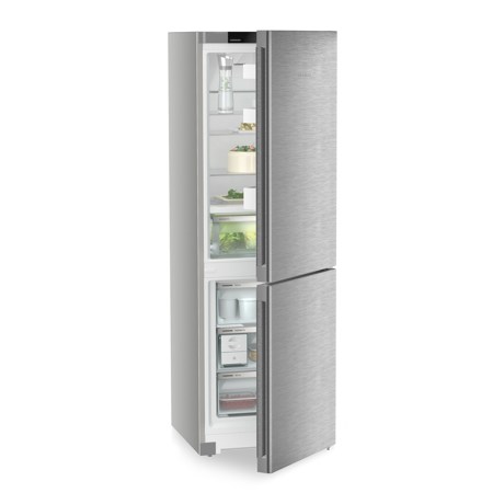 Combina frigorifica Liebherr CBNsda 5223 Plus, NoFrost, BioFresh, 60 cm, 320 l, DuoCooling, EasyTwist-Ice, Clasa A, SmartSteel